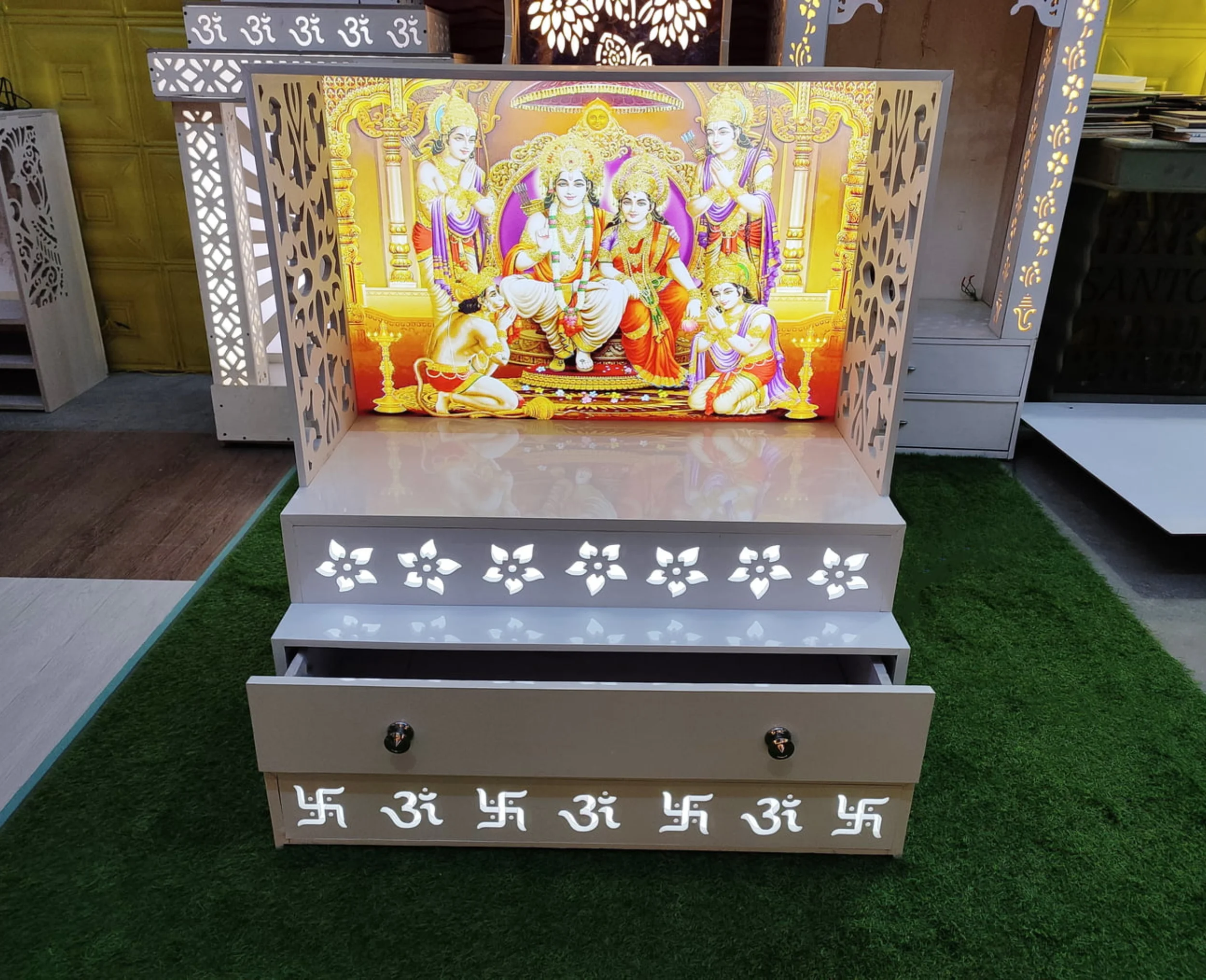 Ram Darbar Corian Temple Manufacturers In Delhi - Art Stone