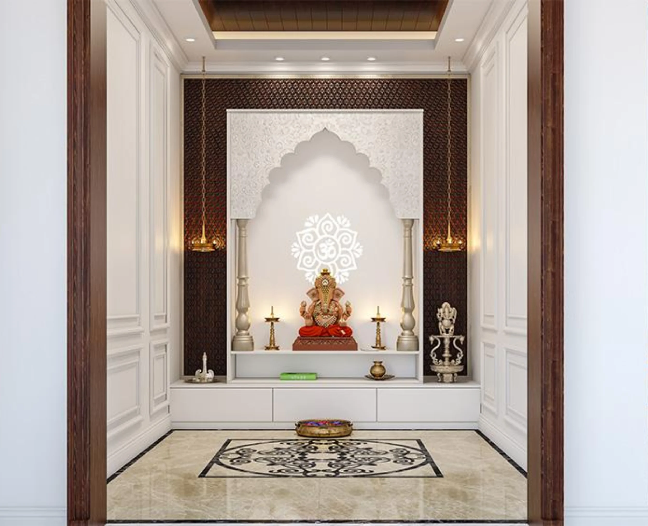 Corian Temple with Backlight Manufacturers In Delhi